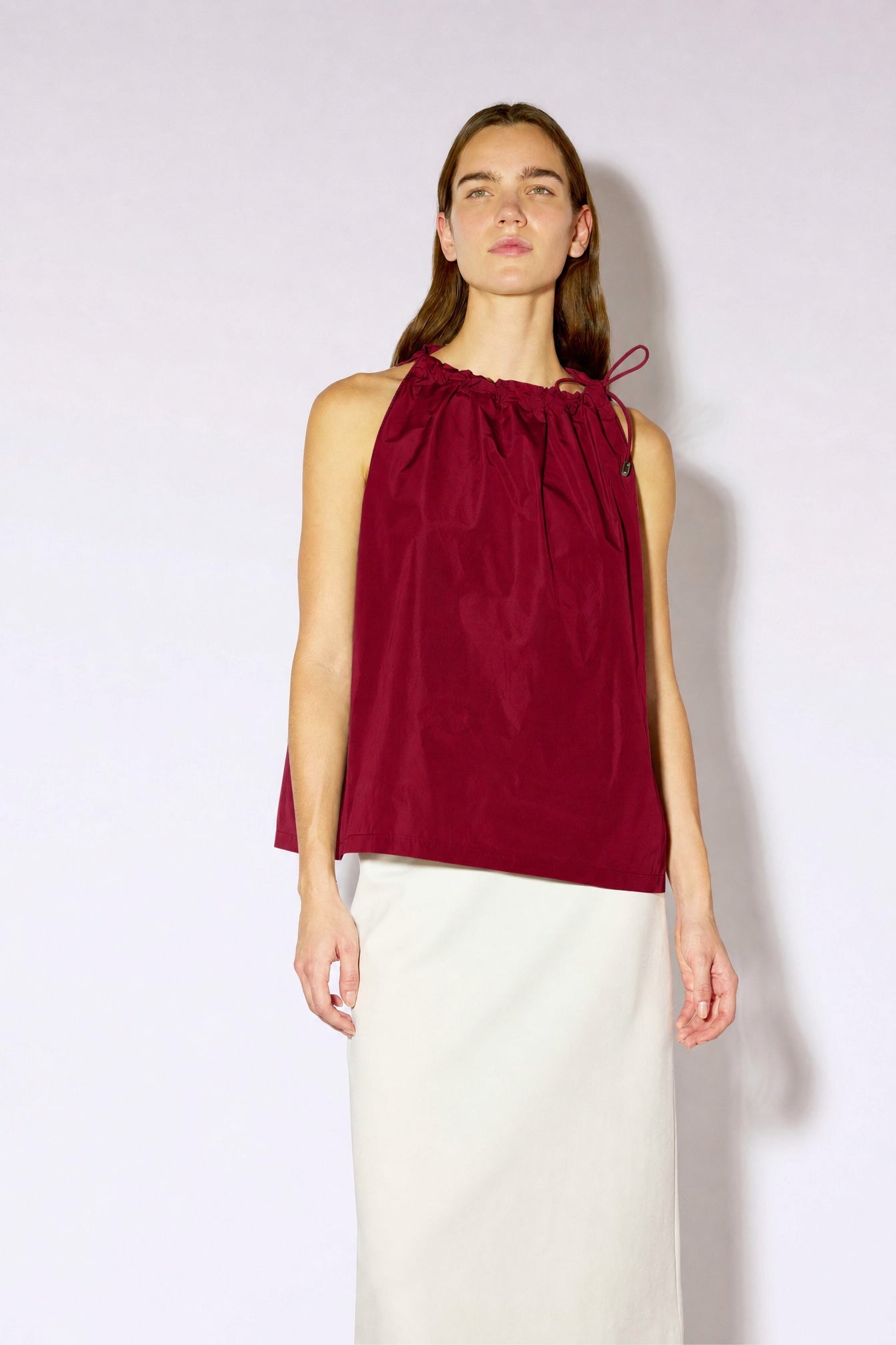 Liviana Conti Top Lea top sans manches acier 38 taffetas