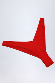 Oh Polly Swim Bas Bikini Pacifico Rouge Feu Froncé