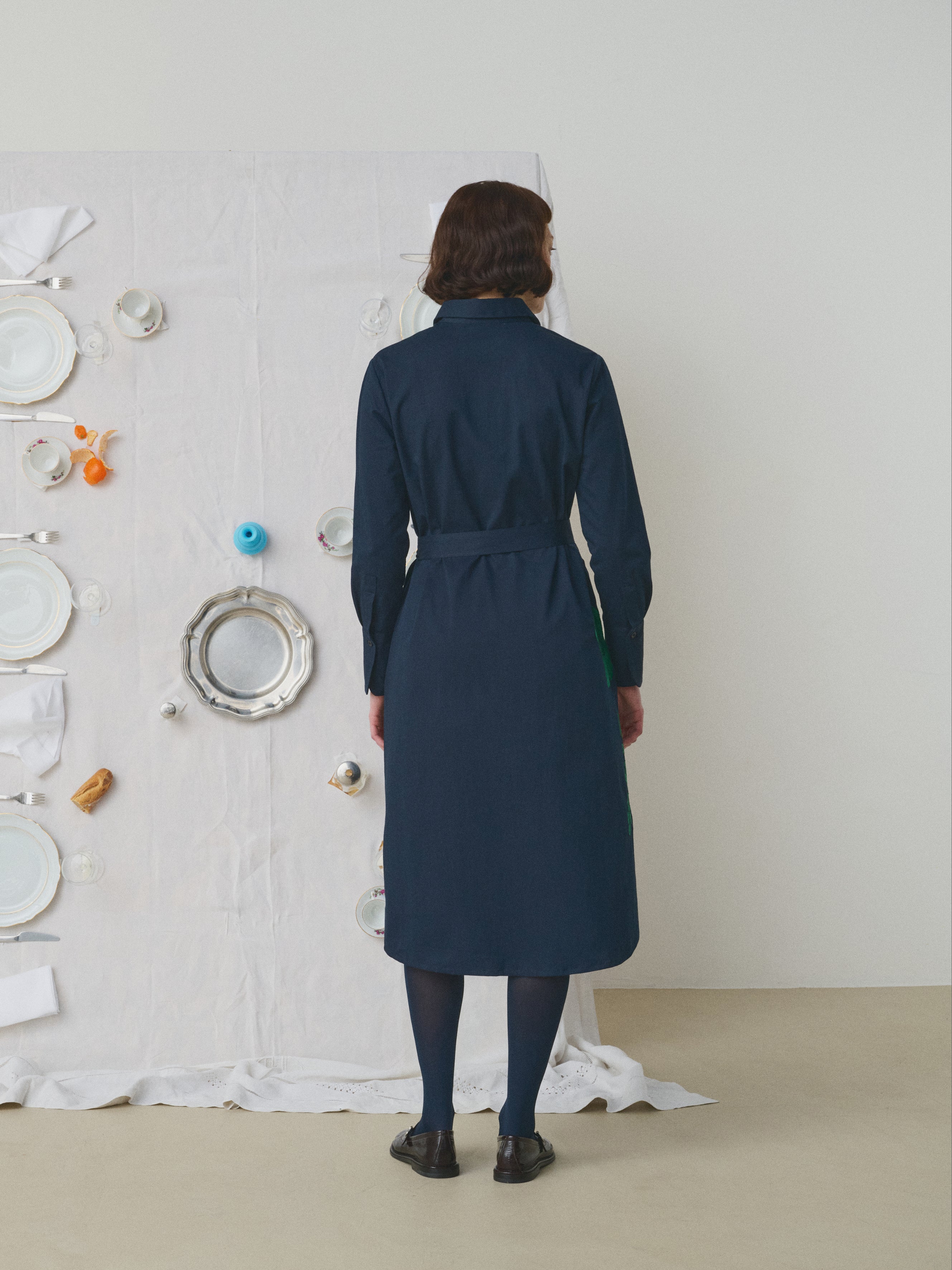 MII À table robe Luce La Vaisselle coton brodée