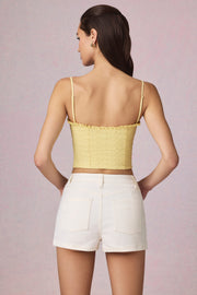 Oh Polly Beata Short jean 13824D écru taille haute