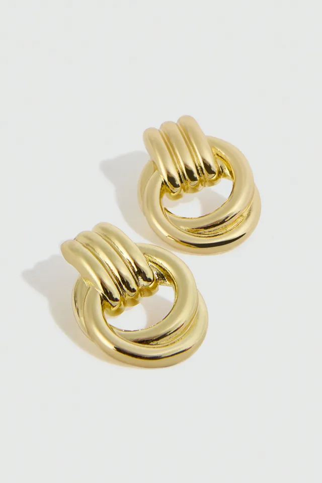 Liviana Conti Sasy boucles d'oreilles double anneau or