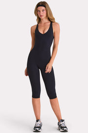 Oh Polly Bo+Tee combi capri sport noir col V