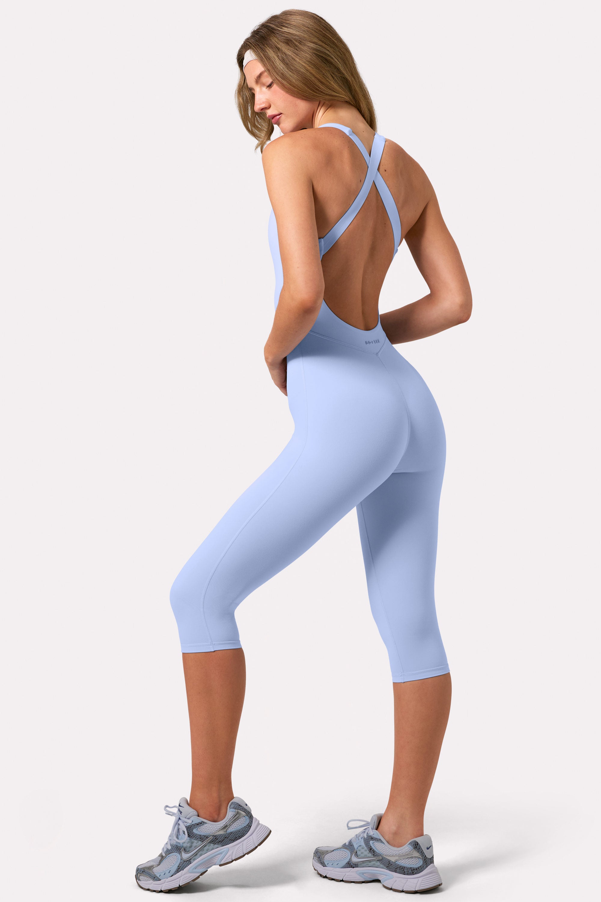 Oh Polly Bo+Tee Combinaison Capri Sky Bleu Ciel Sport