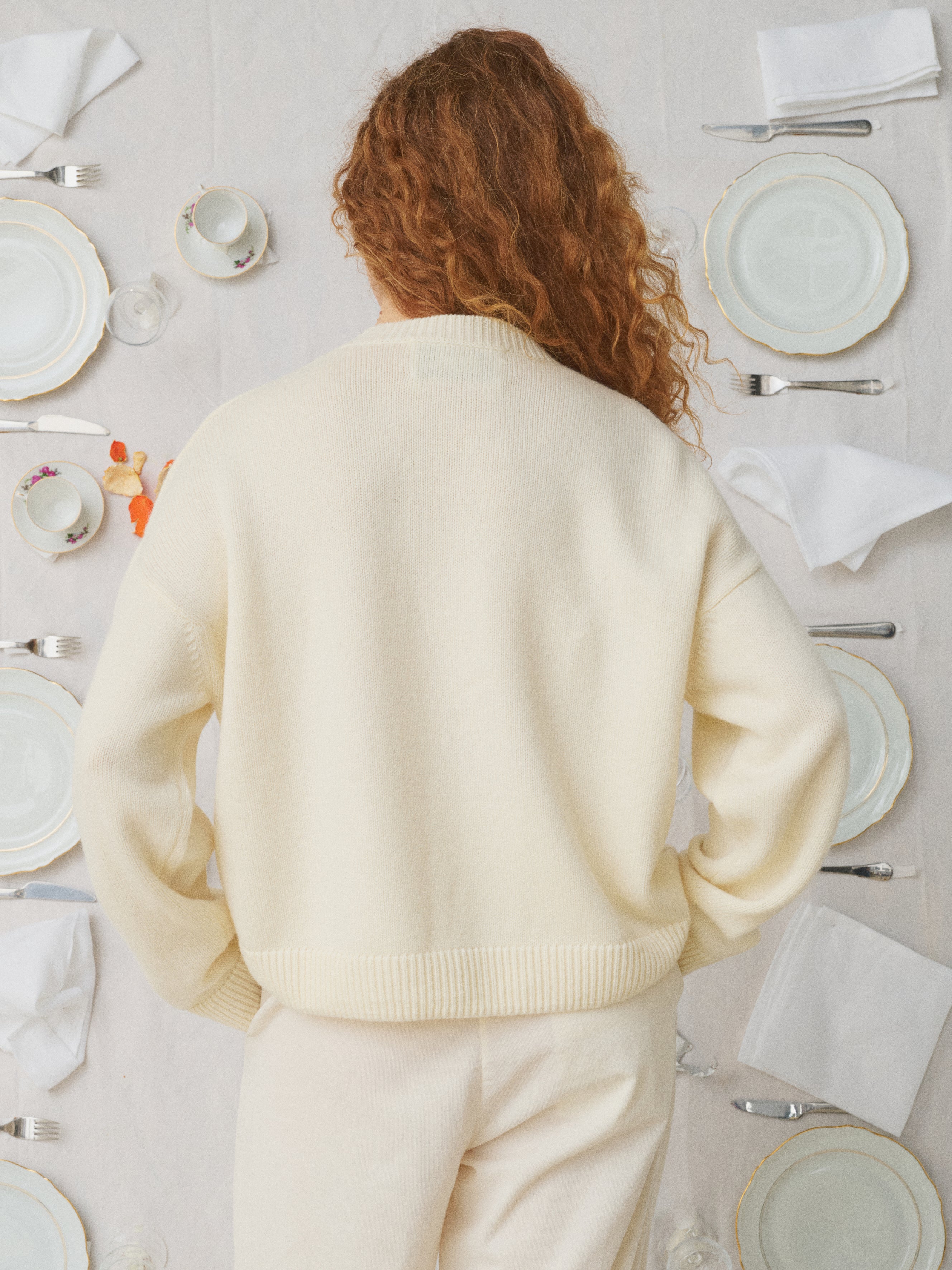 Mii Mii à table Pull Gerda sweater laine taille M