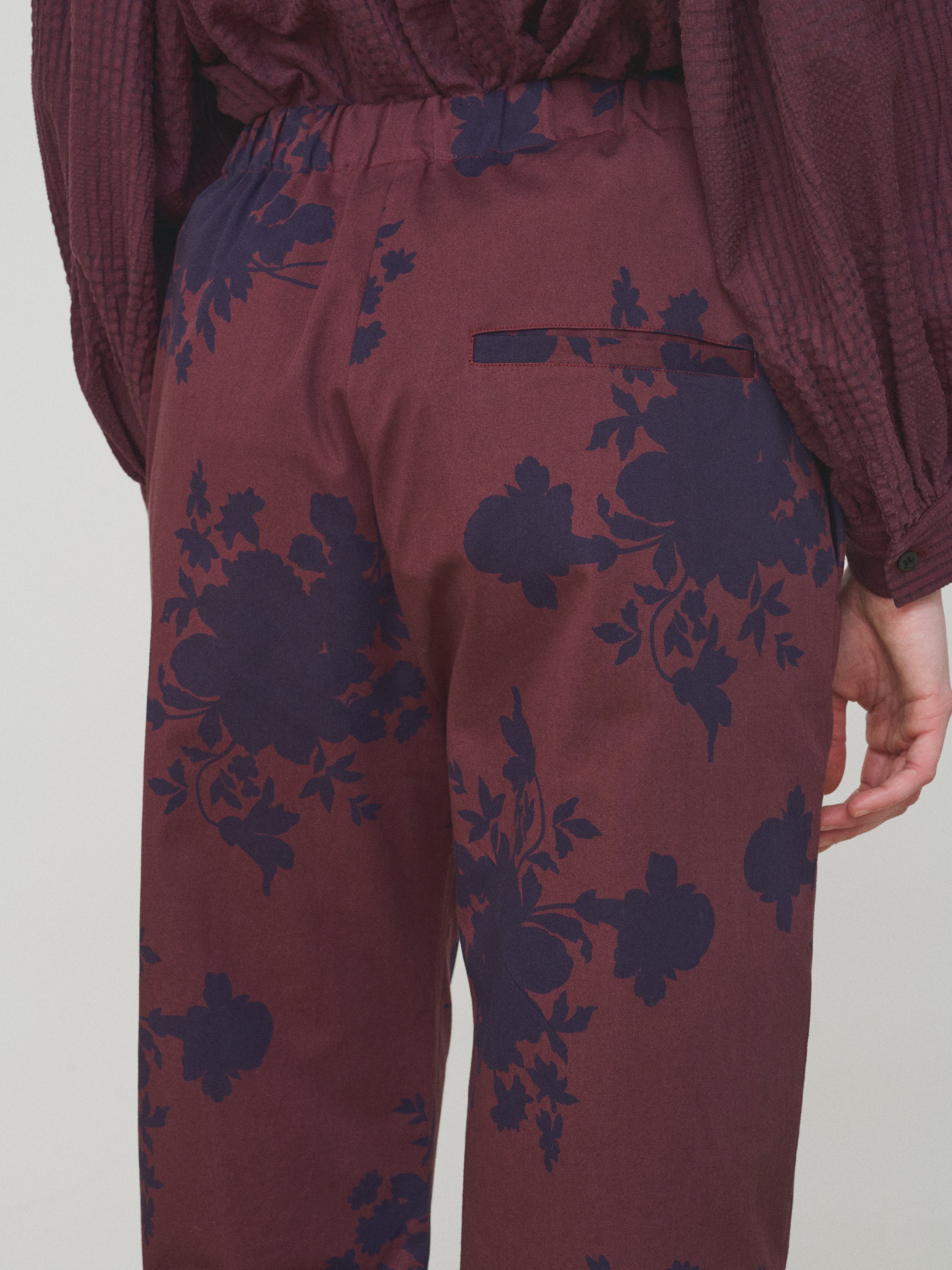 Mii à table Pantalon Kika La Vaisselle pantalon élastique bordeaux