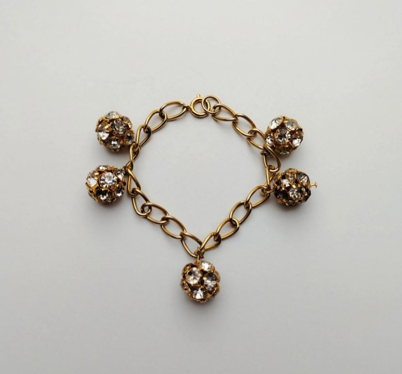The Ethiquette Strass Golden bracelet doré 19cm strass