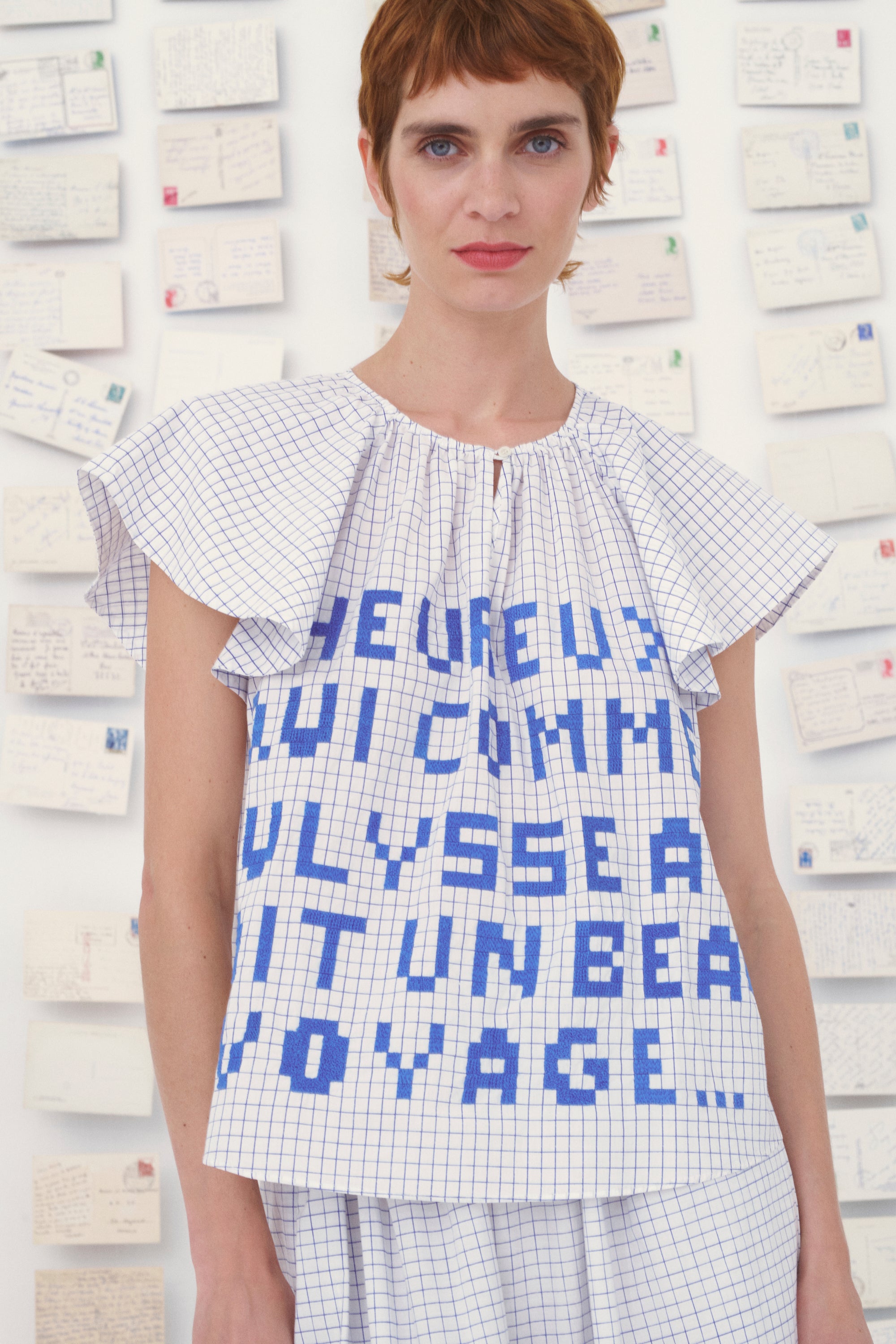 Mii carte postale Top Hera Les Cyclades coton taille S