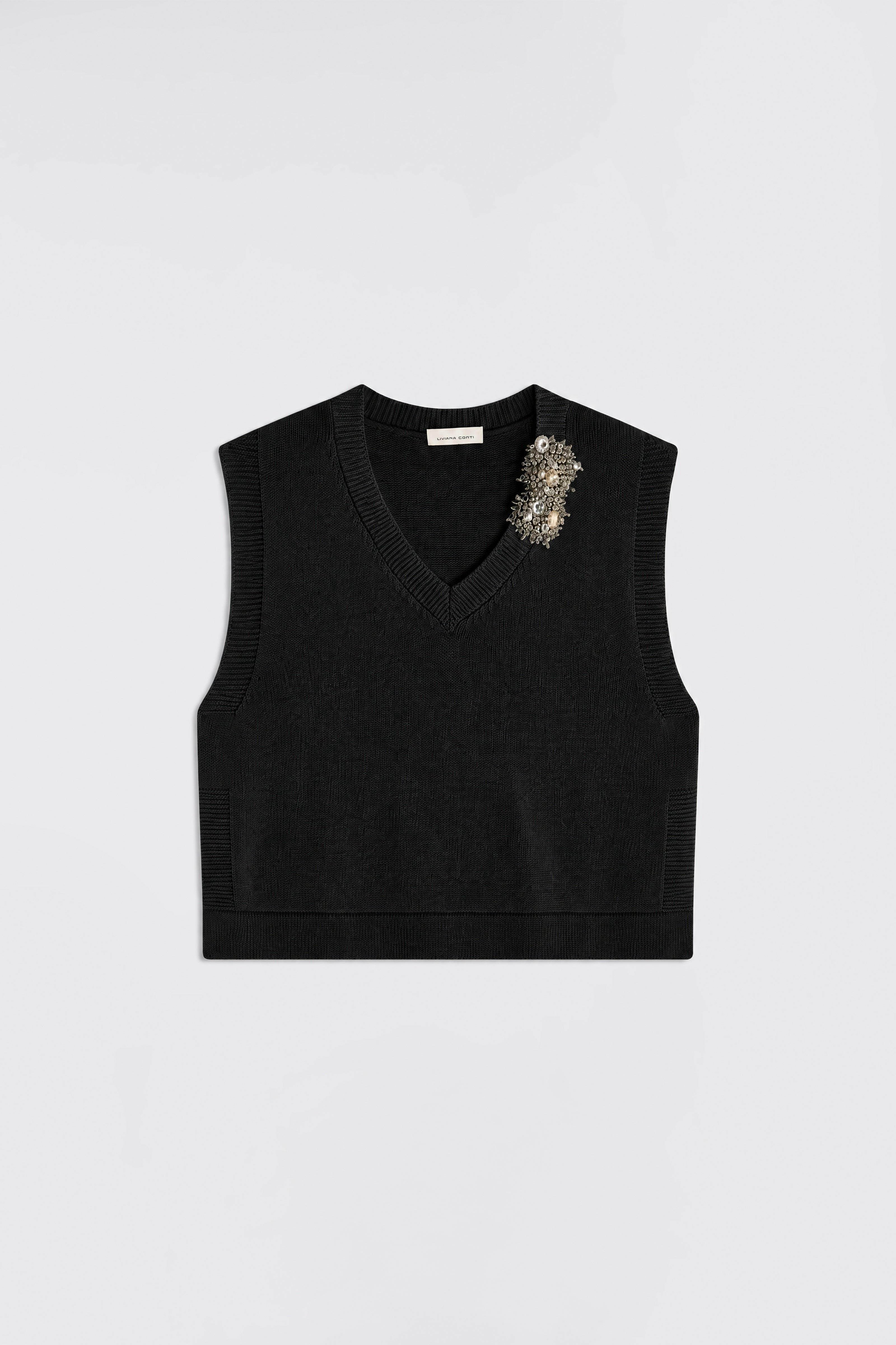 Liviana Conti Abilene gilet maille pomice taille M