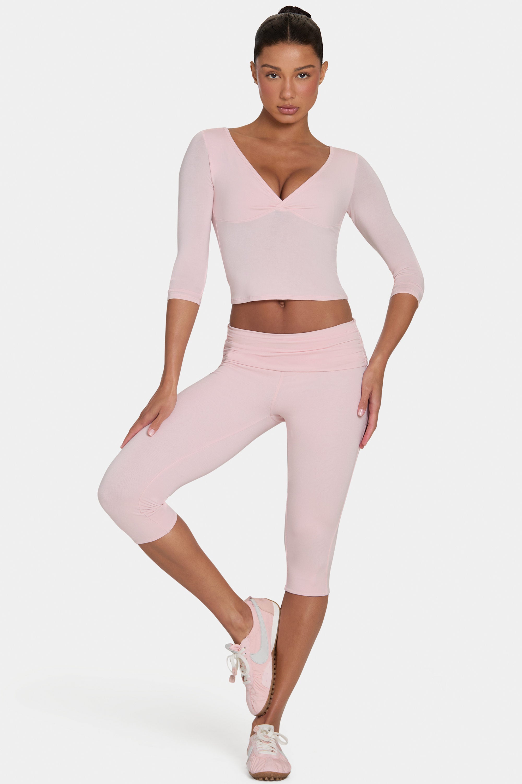 Oh Polly Trousers ButterCloud Capri legging blush sculptant