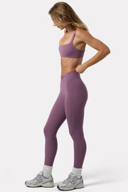 Oh Polly Bo+Tee Soft Active Legging Dusk Taille Mi-Haute