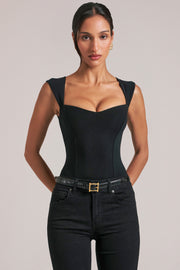 Oh Polly Bodysuits body noir col cœur modal