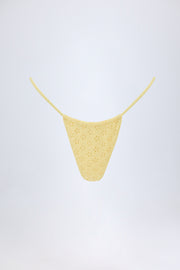 Oh Polly Swim Bosa bas de bikini jaune citron taille haute