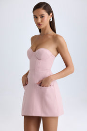 Oh Polly Arta robe bustier mini rose mauve corset