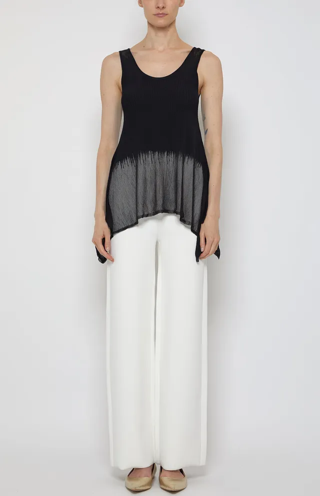 Prabal Gurung Peplum Shell débardeur noir viscose XS à XL