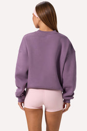 Oh Polly Knitwear sweat oversize dusk coton logo