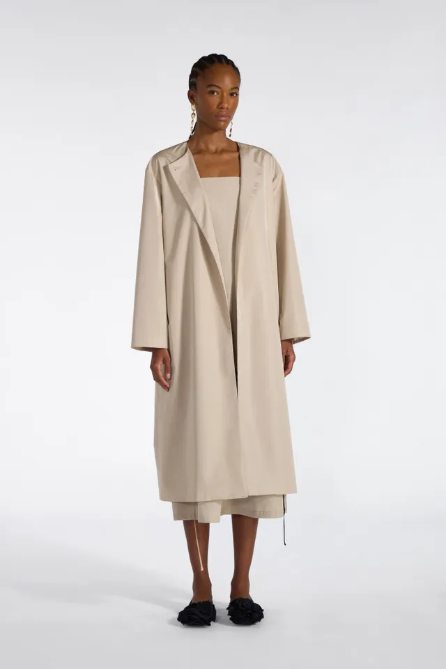 Liviana Conti Caleb manteau taffetas alabastro