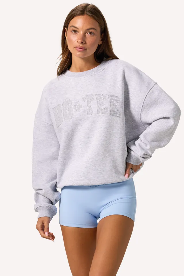 Oh Polly Knitwear BT02579C Sweat Gris Chiné Taille S