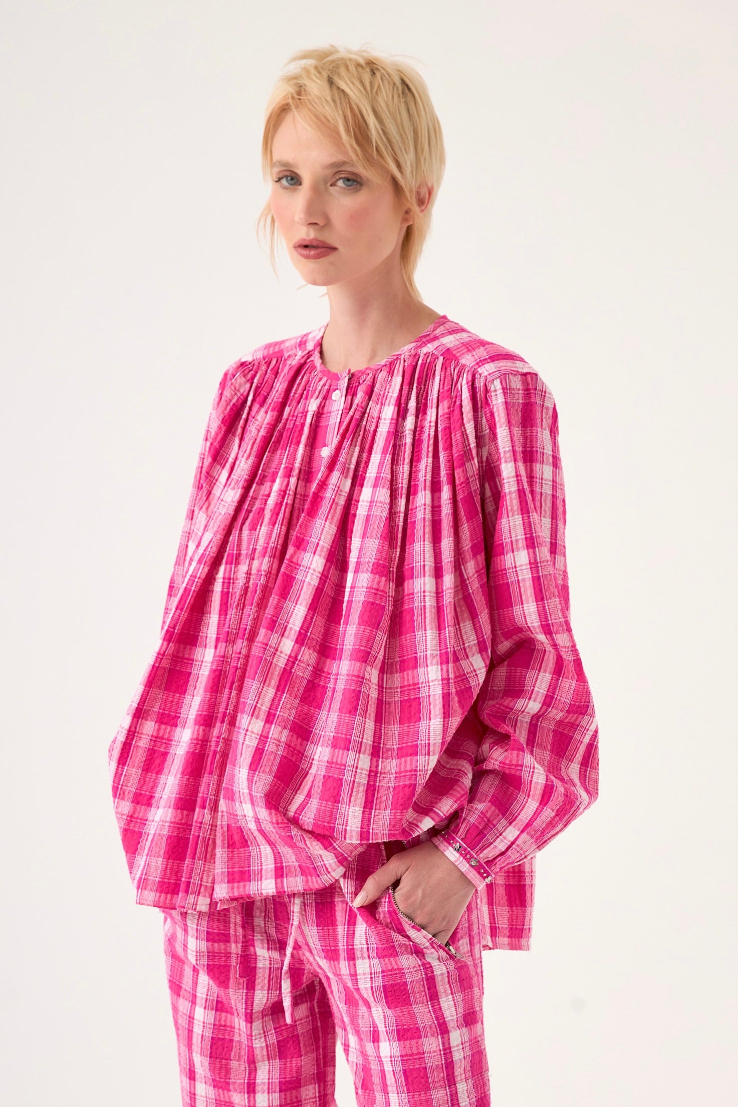 Chicosoleil HARMONY chemise coton Candy Check carreaux