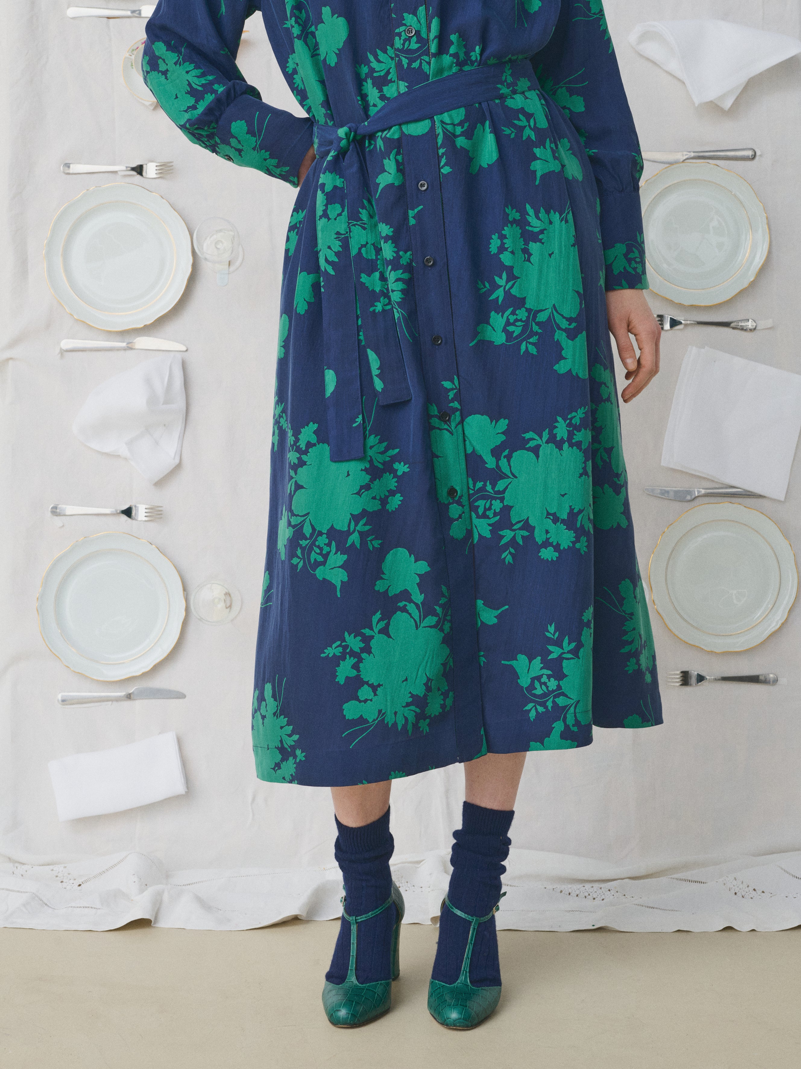 Mii Mii à table Robe Venus robe soie taille M
