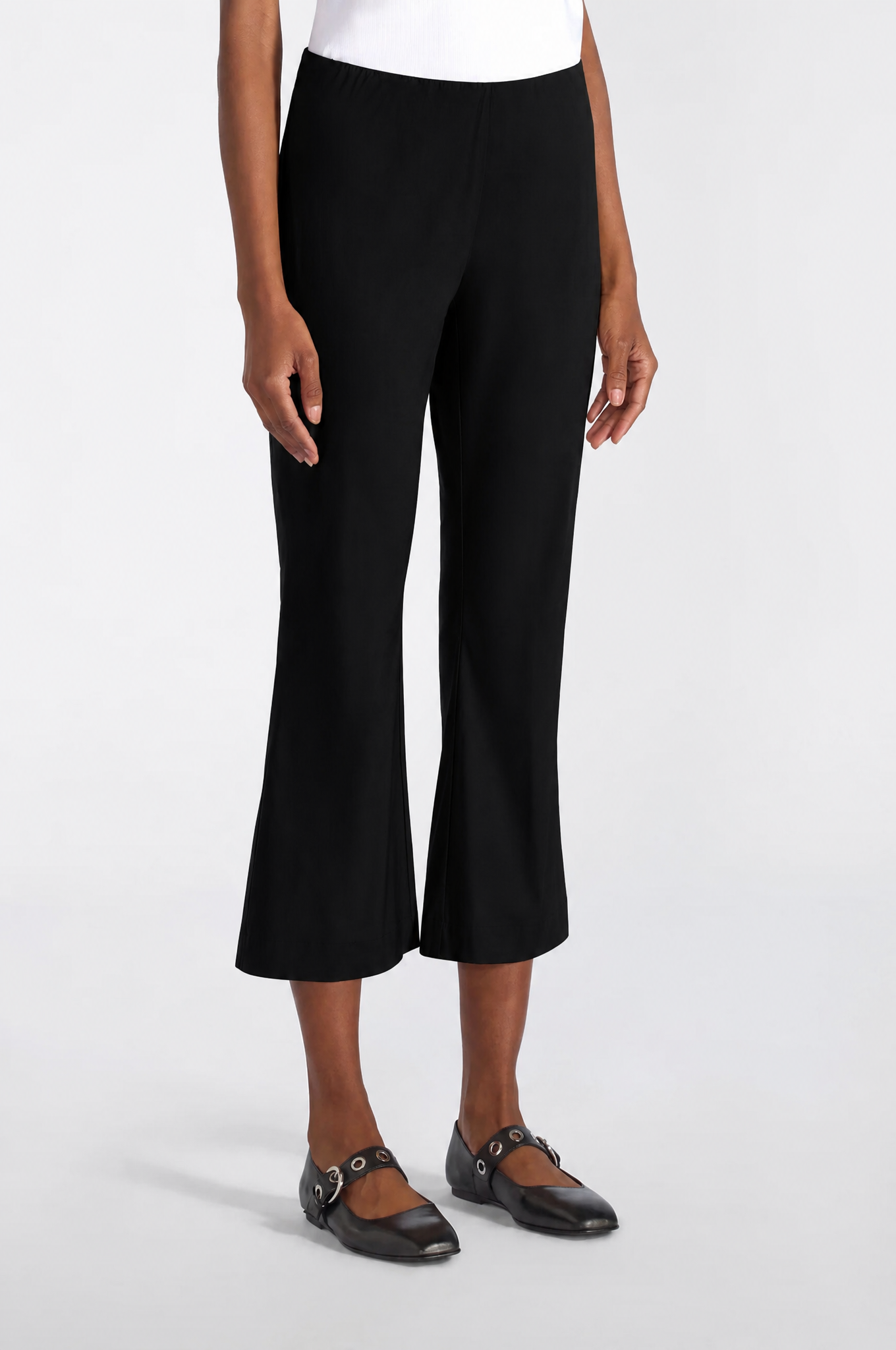 Liviana Conti Claudette pantalon trompette coton noir