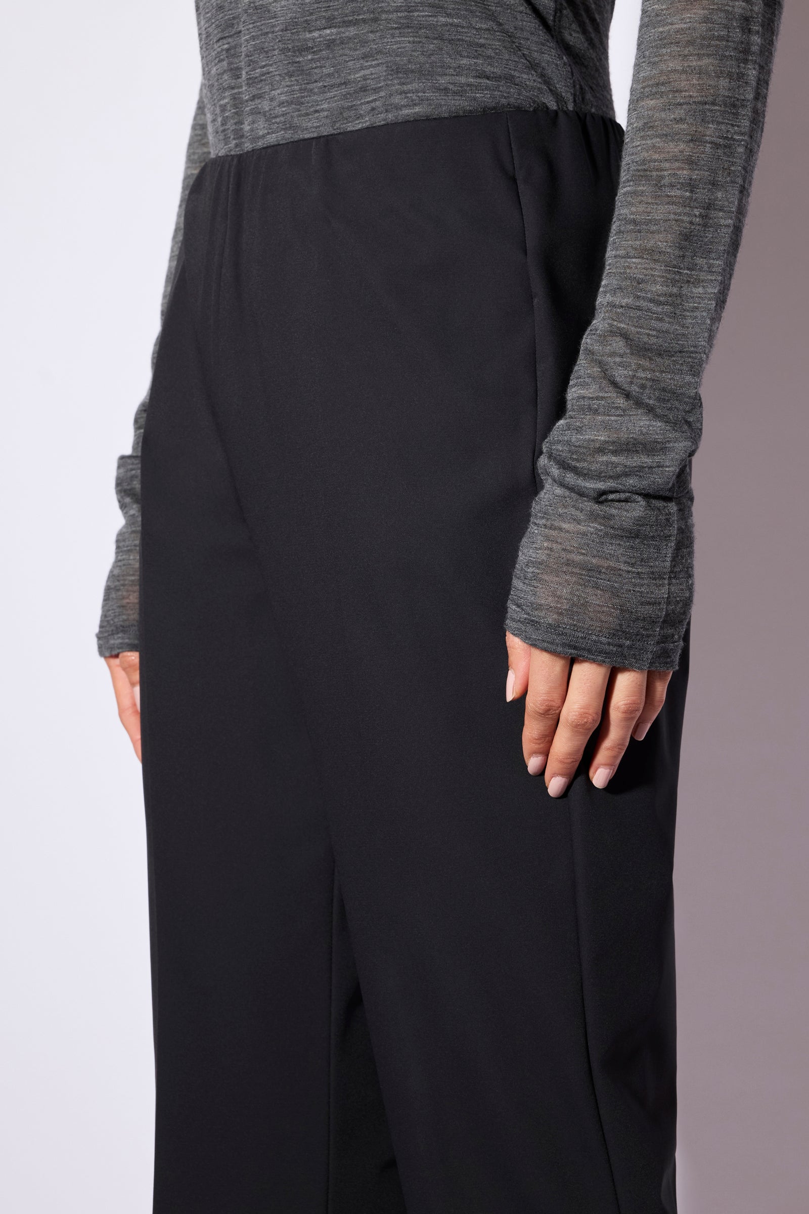 Liviana Conti Claudette Pantalon Cropped Noir Taille Moyenne
