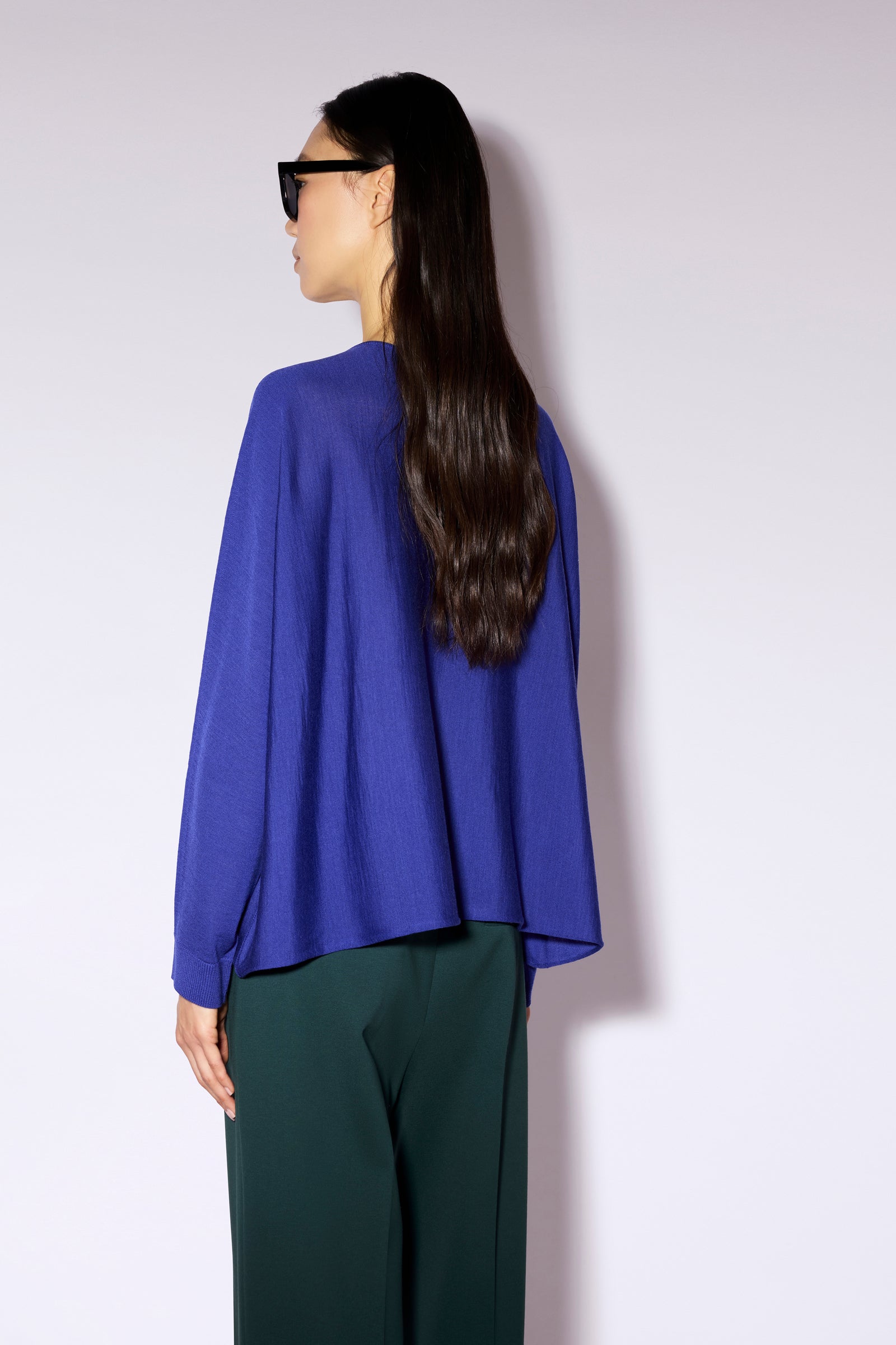 Liviana Conti Betsy cardigan bleu Bluetta taille M 100% laine