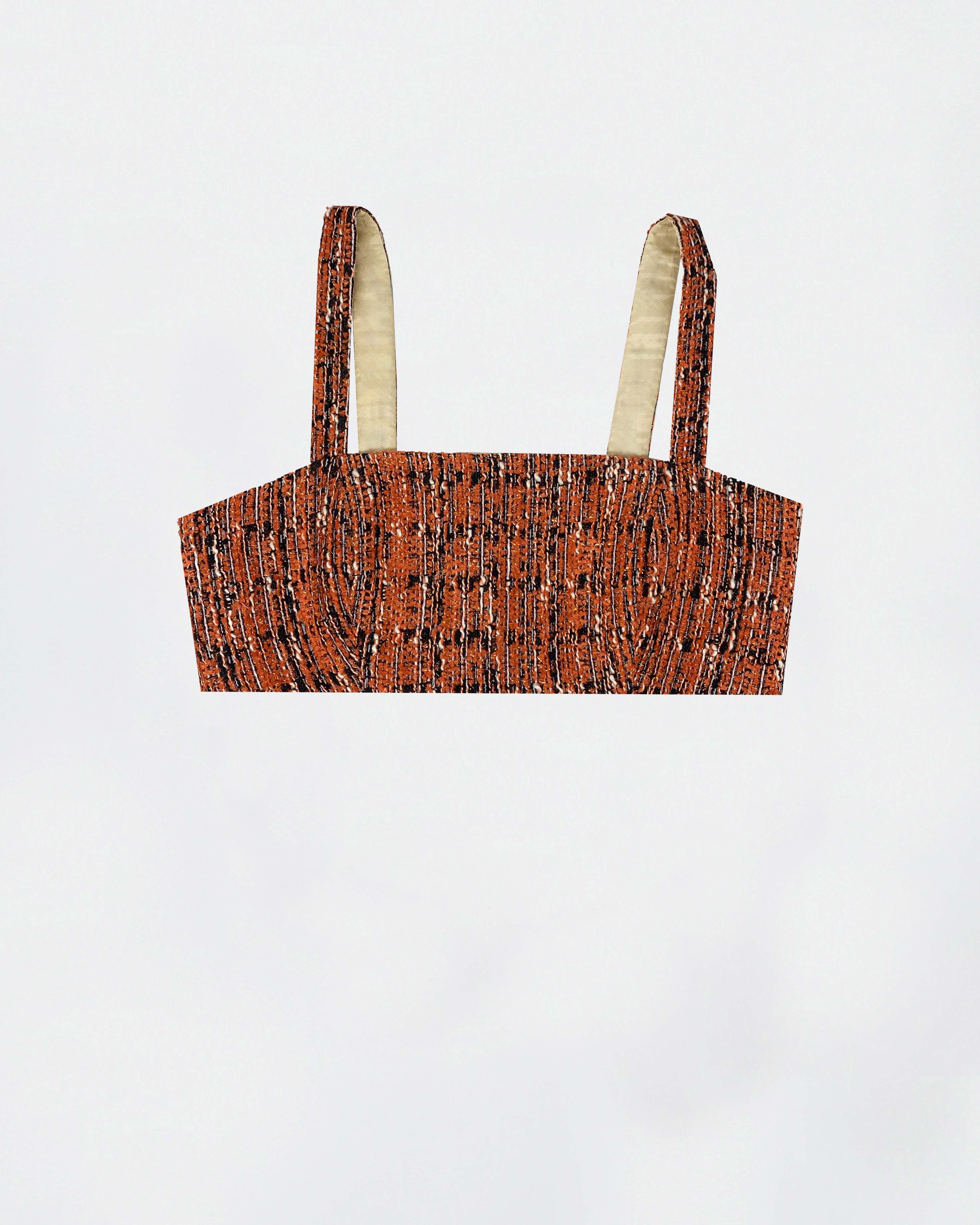 The Ethiquette Kay Crop Top Tweed Ensemble Bohème