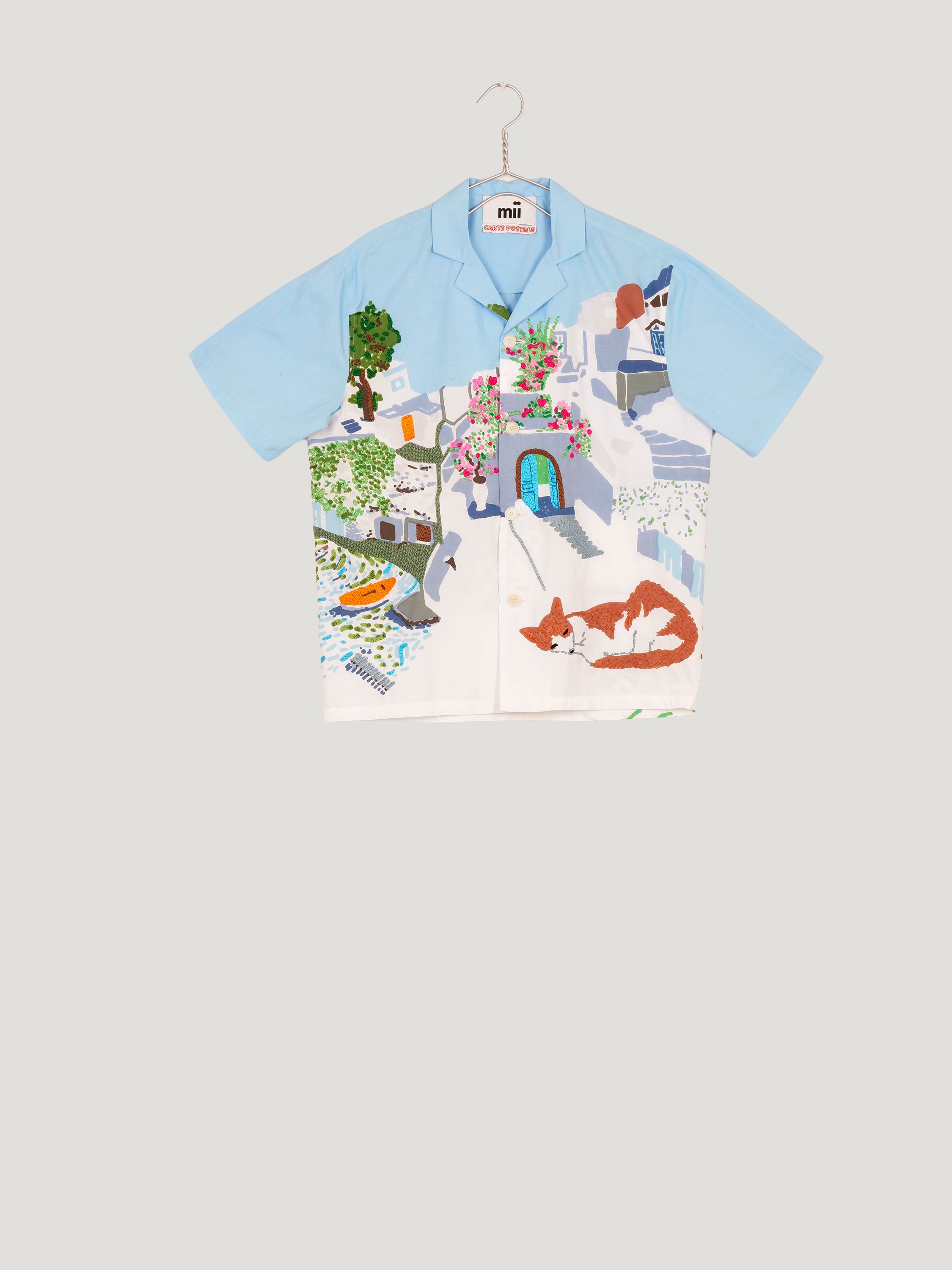 Mii en carte postale Chemise Anthony chemise Les Cyclades coton