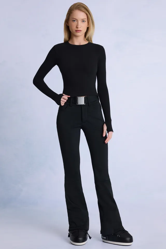 Oh Polly salopette ski imperméable noire ceinture polaire