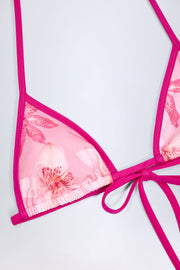 Oh Polly Swim Paita NS10609B haut bikini triangle rose orchid