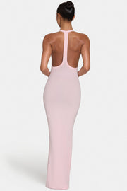 Oh Polly ButterCloud Maxi robe longue blush stretch