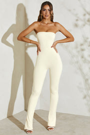 Oh Polly Jumpsuits Jamila 5247 combinaison ivoire bustier