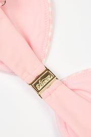 Oh Polly Swim Luana haut de bikini rose vichy à armatures