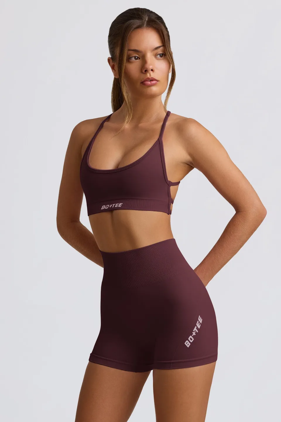 Oh Polly Super Sculpt BT02538 mini short bordeaux gainant
