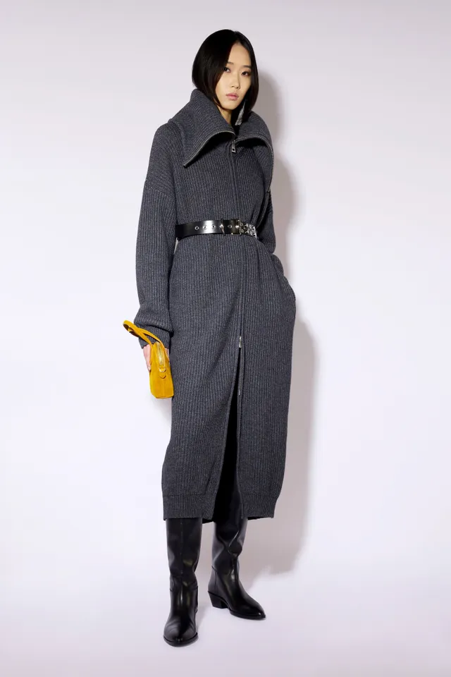 Liviana Conti Gioele cardigan long cachemire anthracite