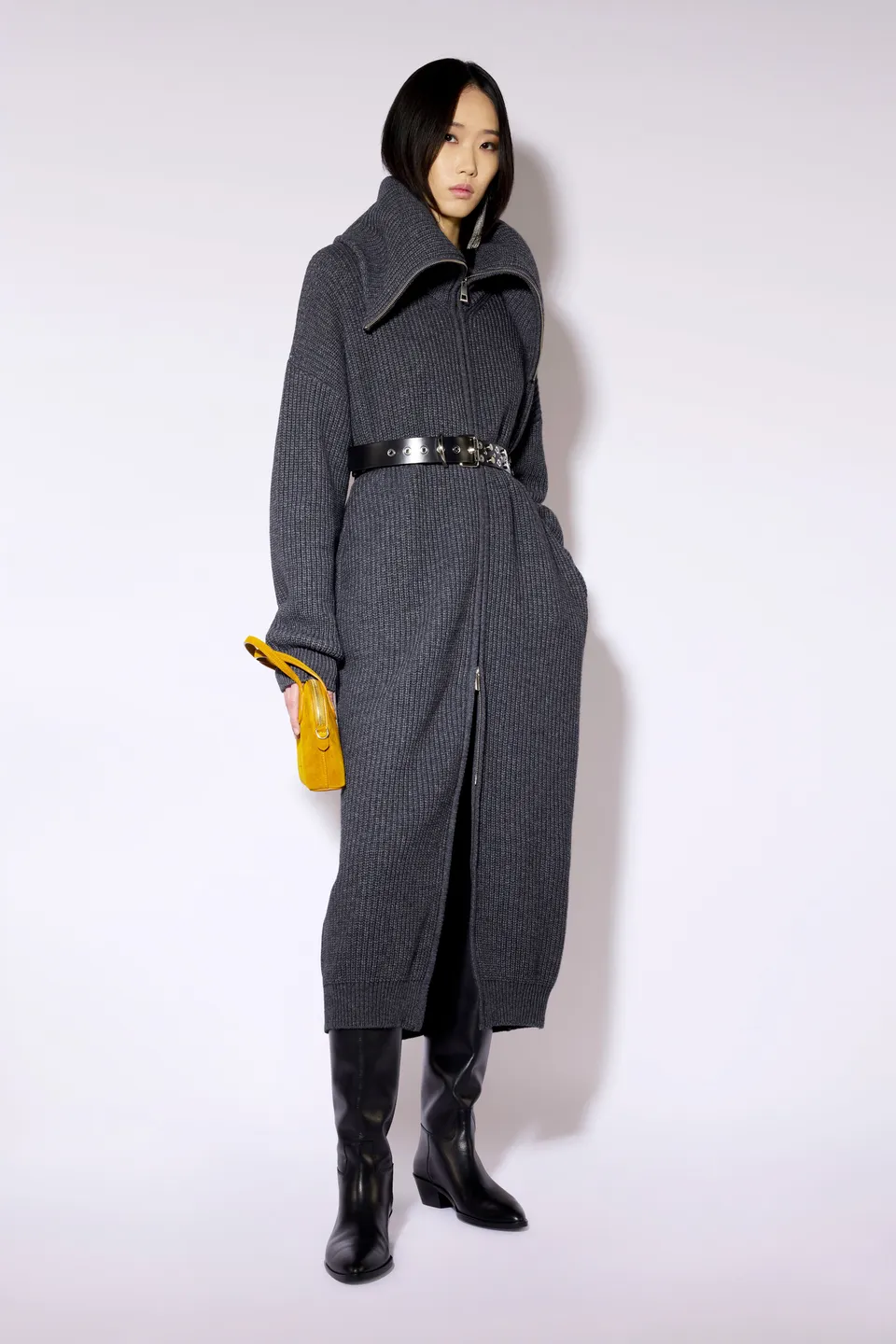 Liviana Conti Gioele cardigan long cachemire anthracite