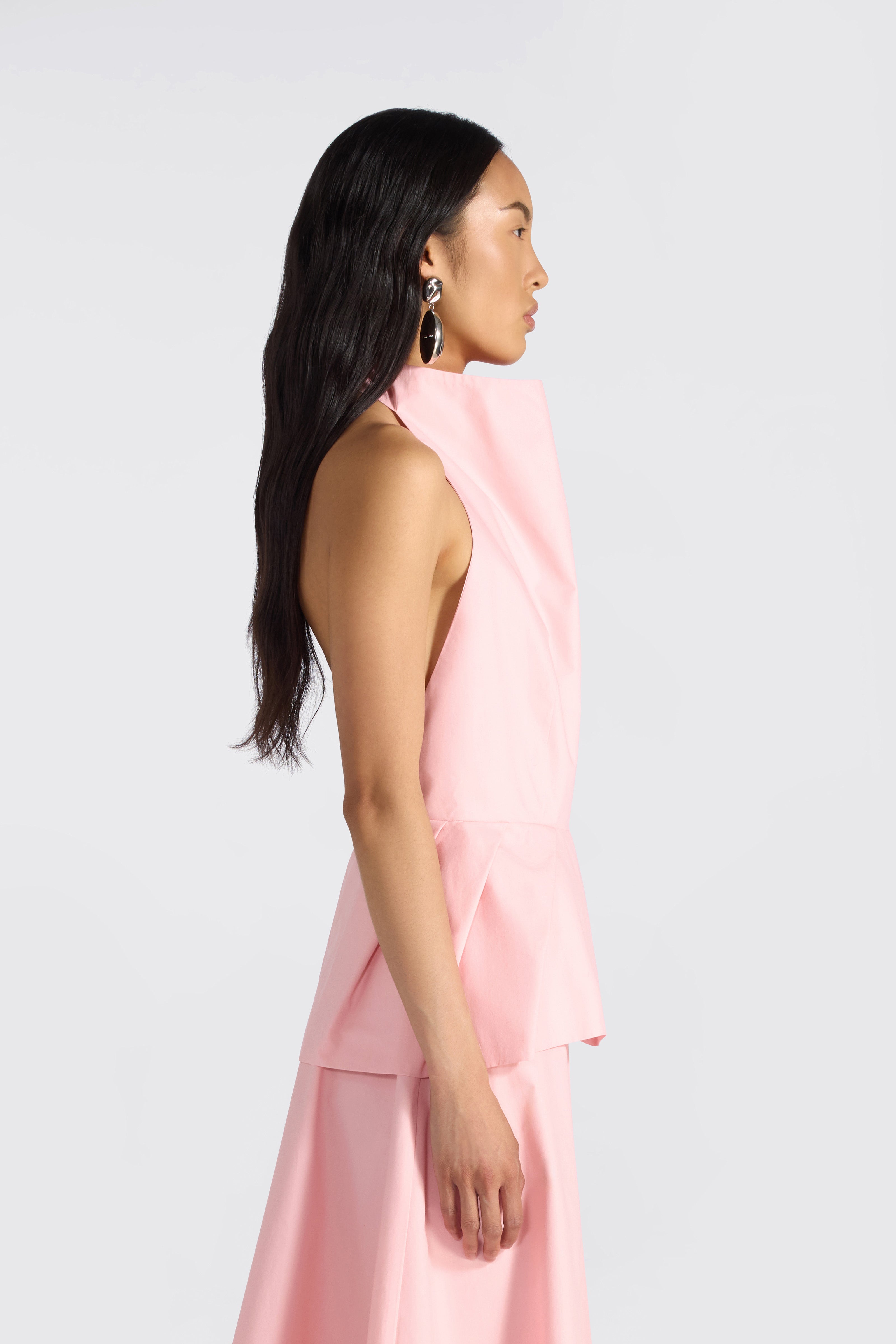 Liviana Conti Carrie blouse bubble col haut dos nu