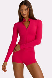 Oh Polly Bo+Tee veste zip rose fuchsia respirante