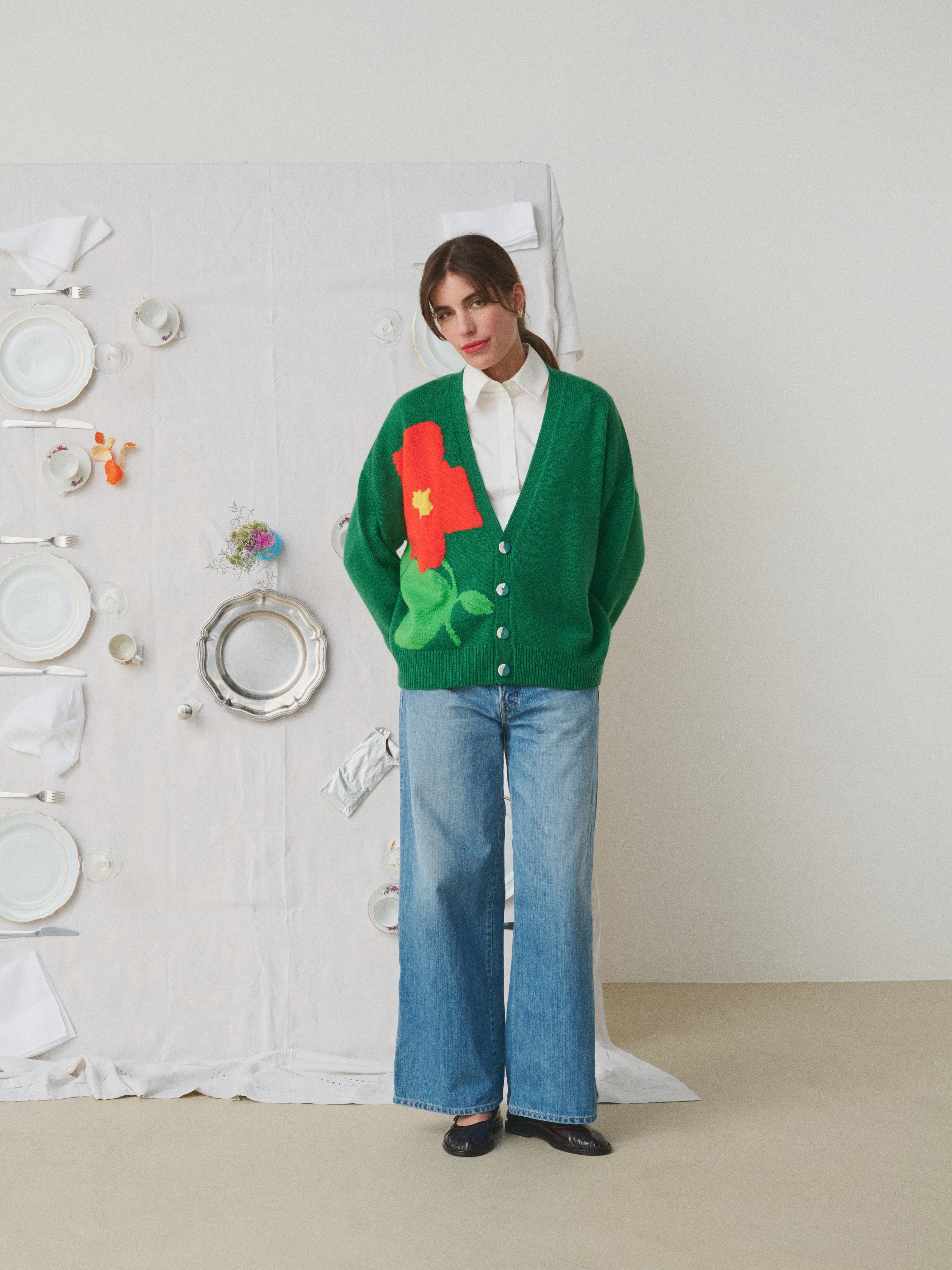 Mii Mii à table Cardigan Bella gilet laine taille M