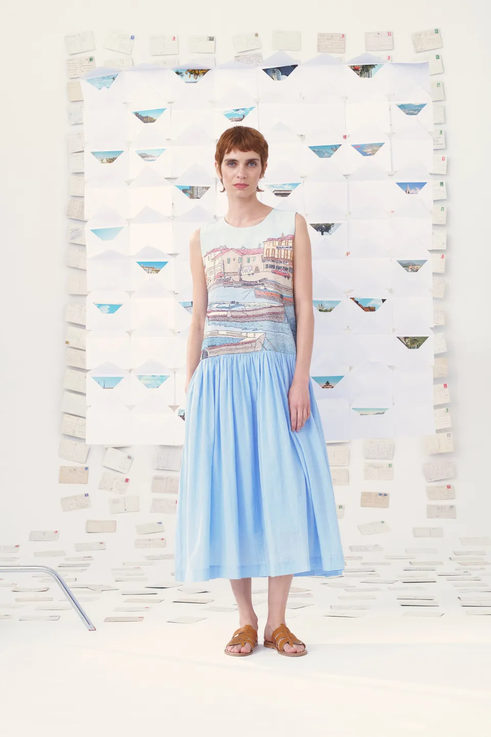 MII Carte postale Robe Edith Provence coton
