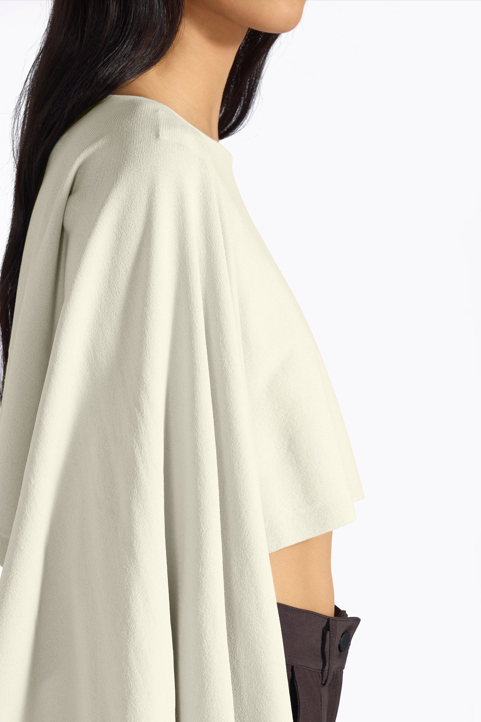 Liviana Conti Laisa poncho crop viscose stretch
