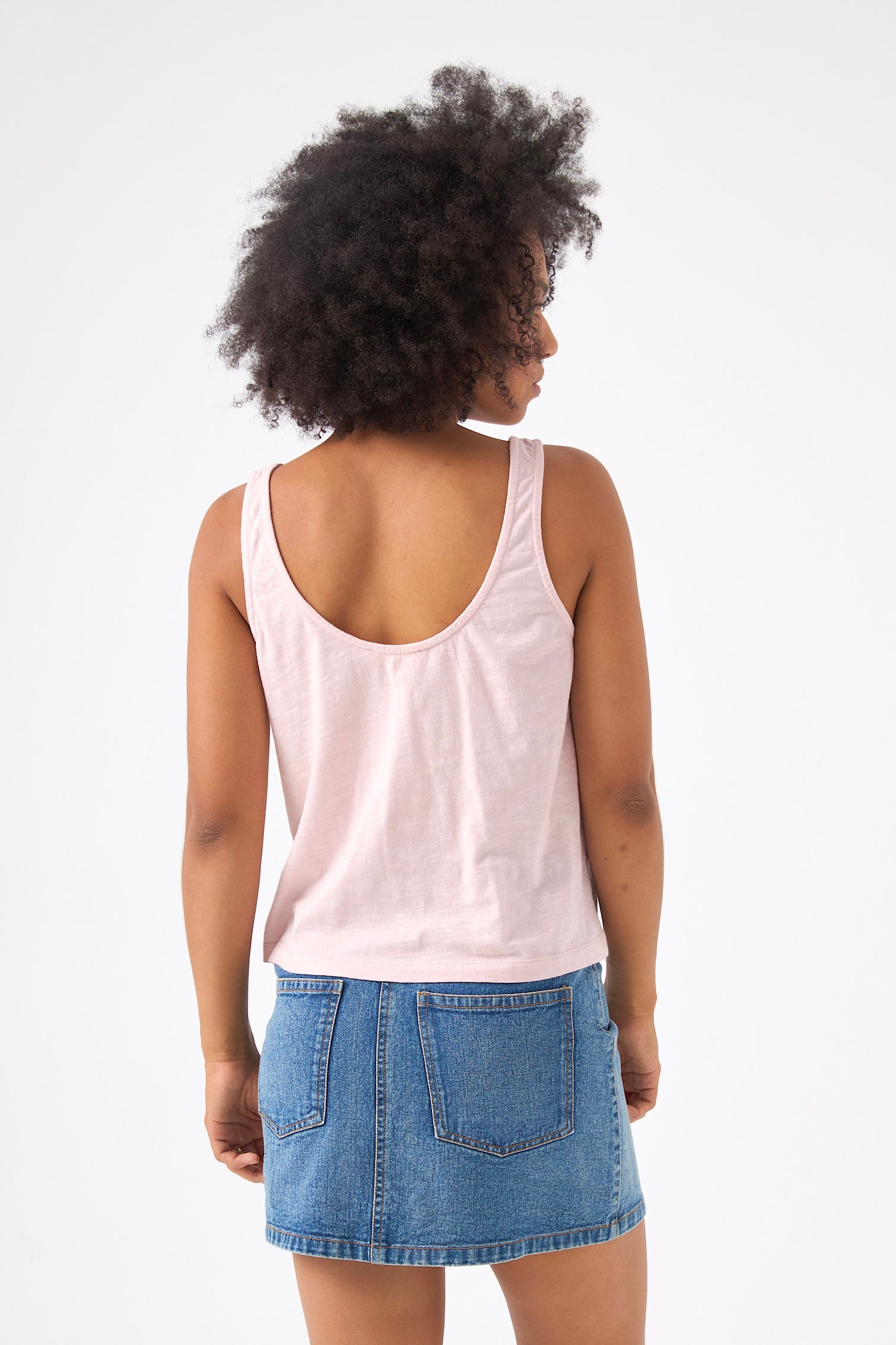 CHICOSOLEIL Daren tee-shirt rose romance XS-XL flanelle