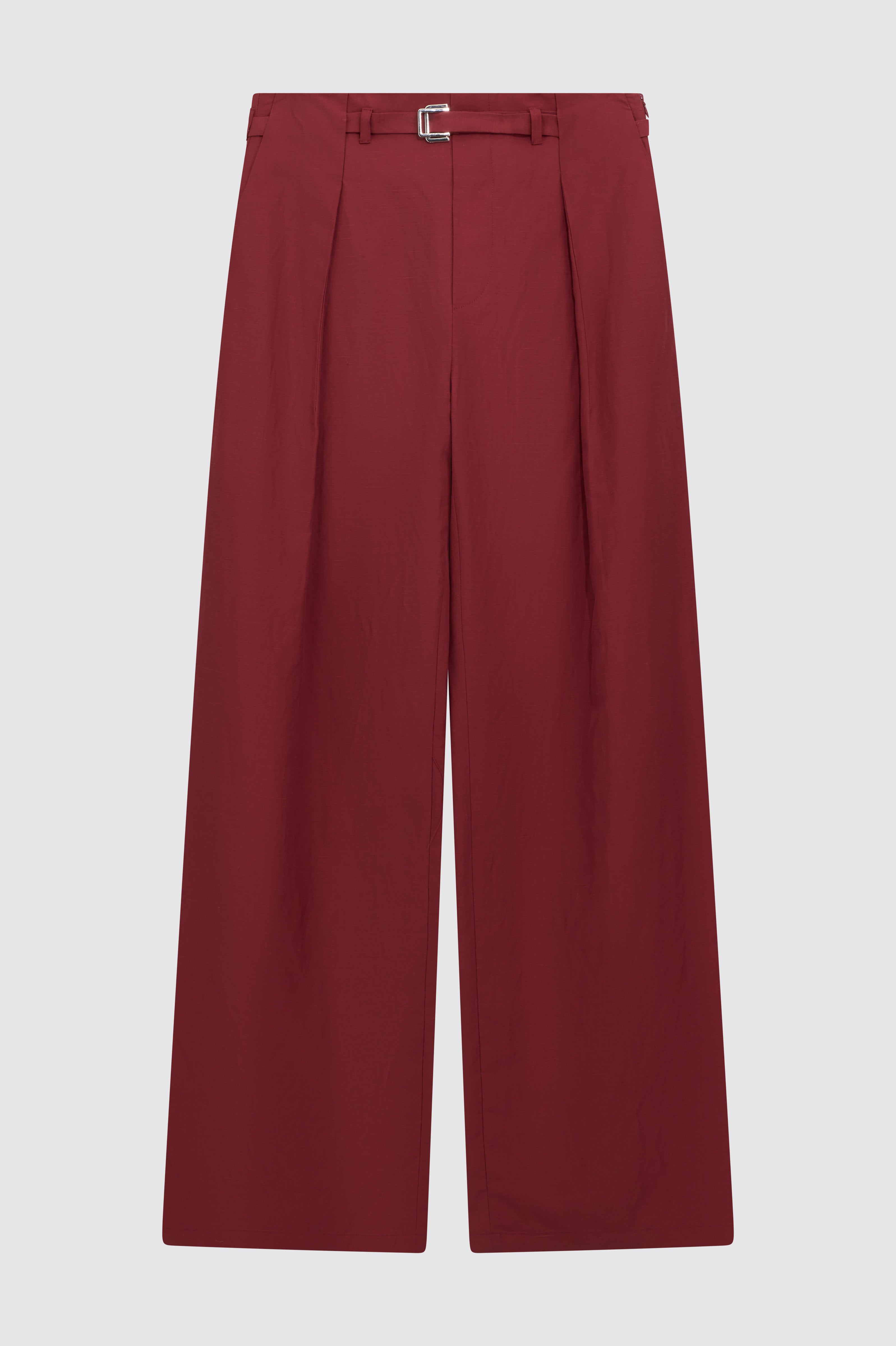 Liviana Conti Lawrence pantalon palazzo viscose-lin terrarossa
