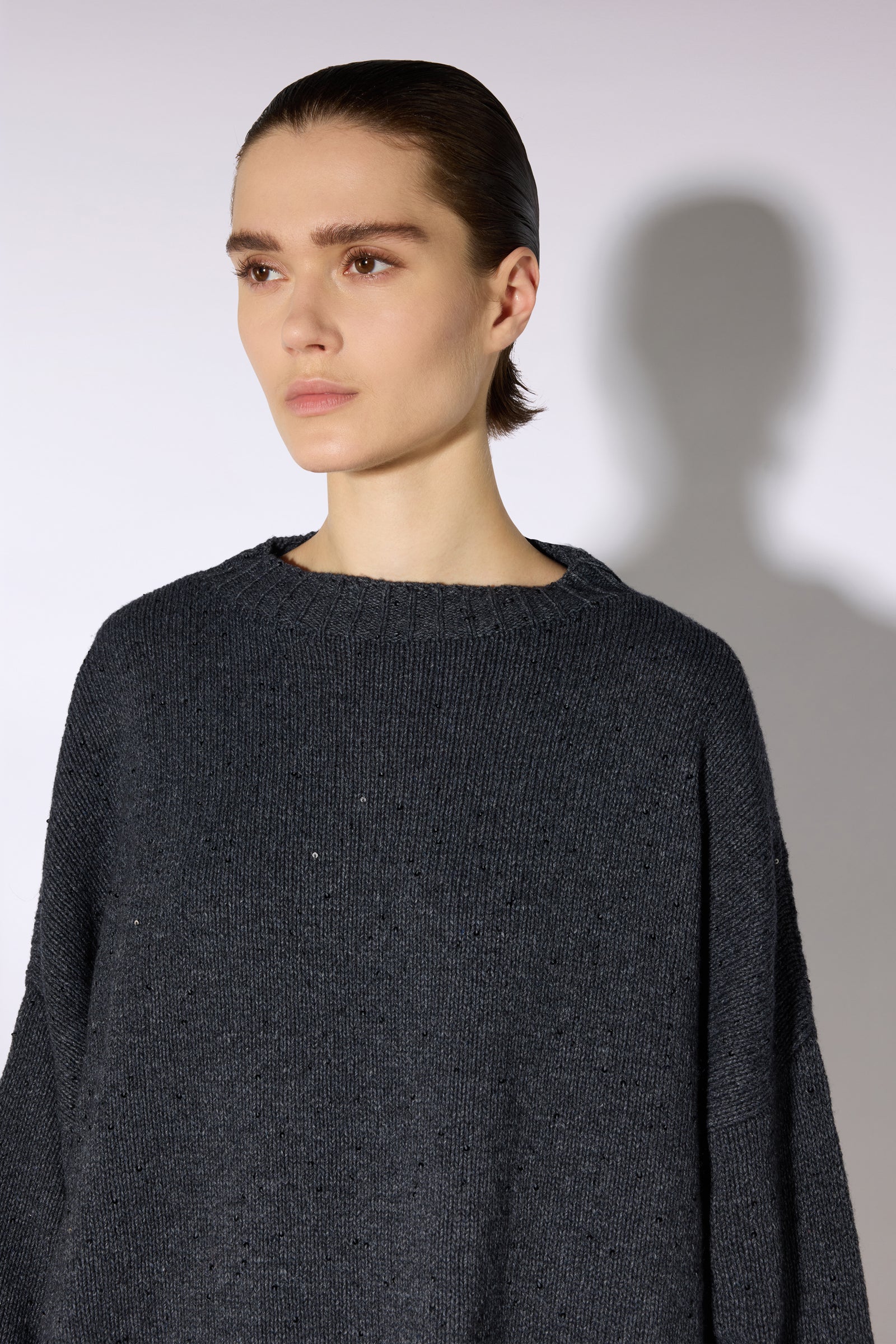 Liviana Conti Jolene pull maille anthracite femme