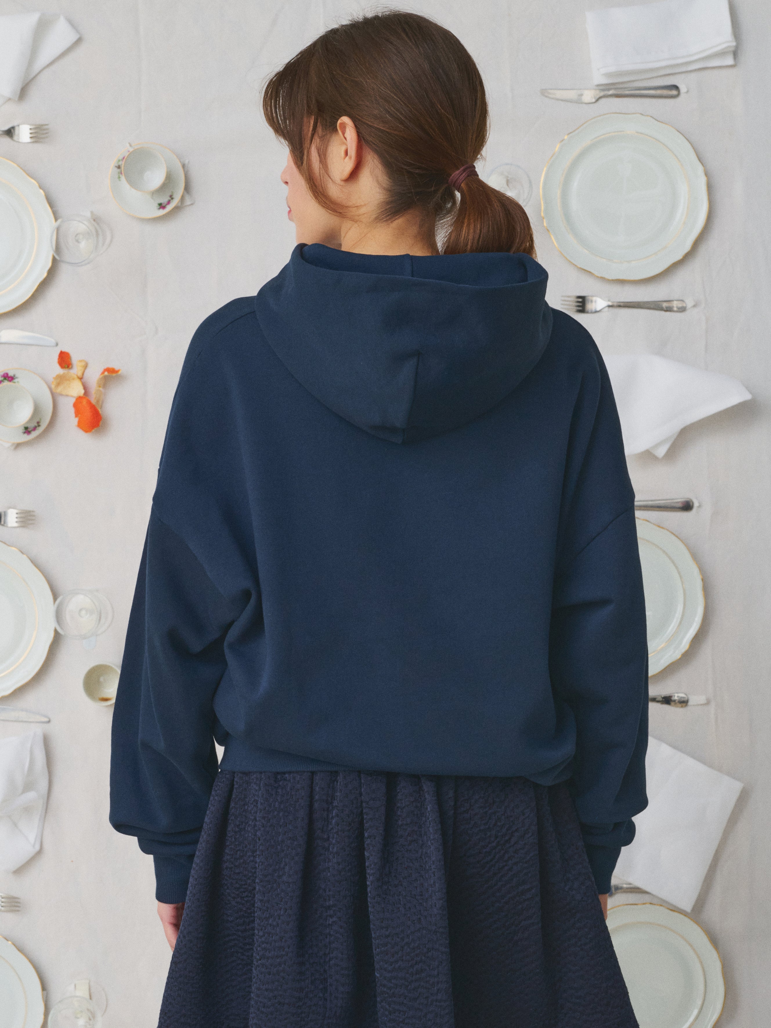 Mii à table Sweat Zao sweat La Vaisselle broderie main