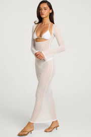 Oh Polly Dresses Talisa robe maxi blanche taille S