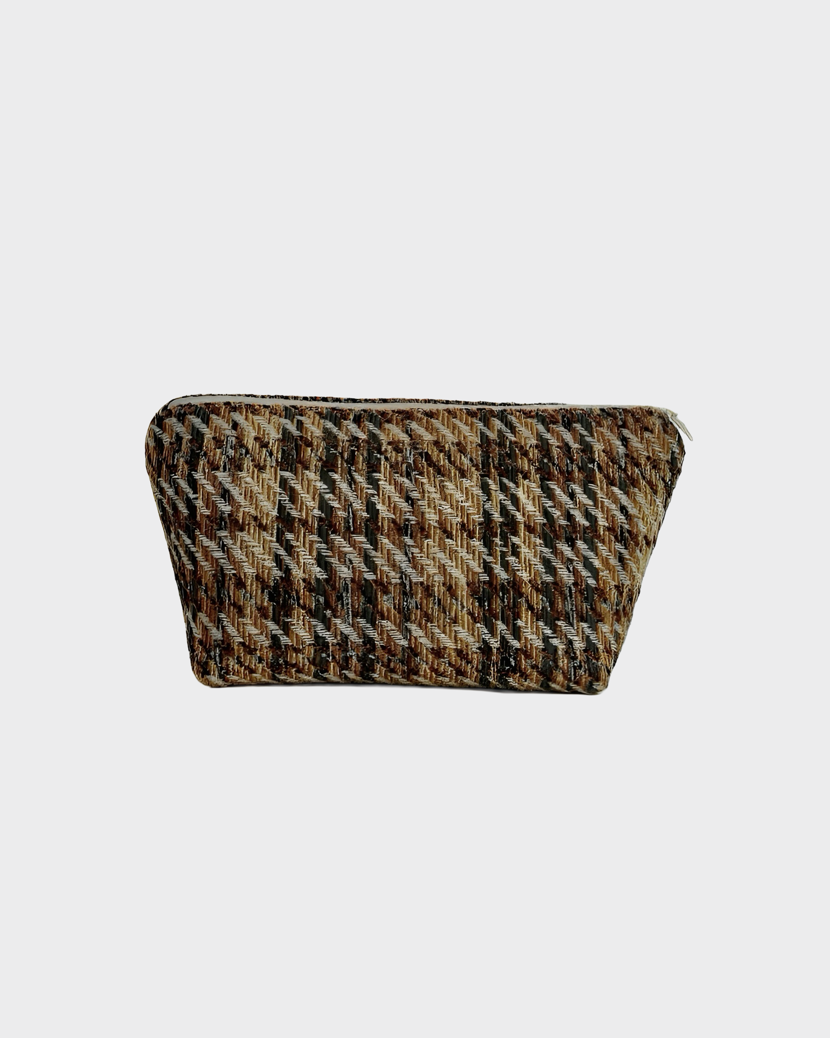 The Ethiquette Villeroy trousse maquillage tweed 25x15