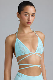 Oh Polly Liberty 8175 haut de bikini triangle ice blue