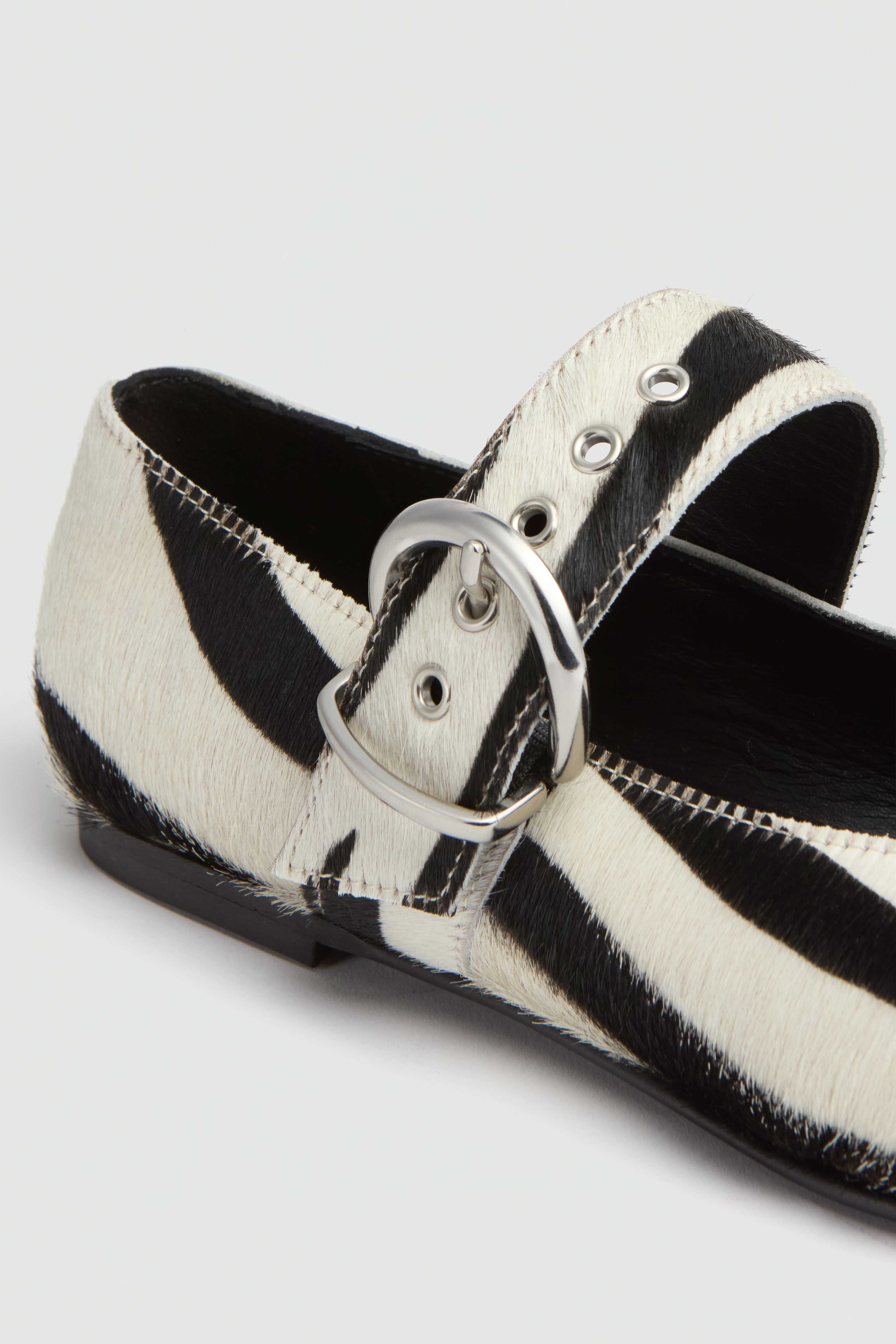 Liviana Conti Vittoria ballerines zèbre cuir