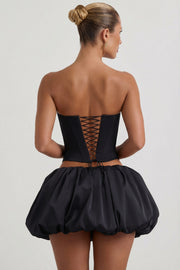 Oh Polly Amora 12729 Top Corset Noir Strass